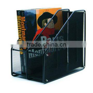 Store More 2 Tier Metal Mesh Magazine Holder Rack