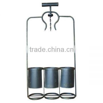 2015 Hot Selling Wall Mount Wine Rack Holds 3 Bottles photo-2
