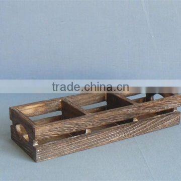 Handmade Custom Small Old Wooden Crate With Compartment photo-2