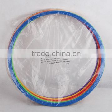 Plastic round hoop with assorted colors