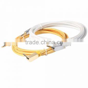 3.5mm Male-Male Three Core Audio Cable, Wholesale Hight Quality L Shape Car Audio Cable