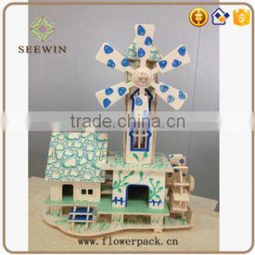 DIY Small Wood House and Windmill House photo-3