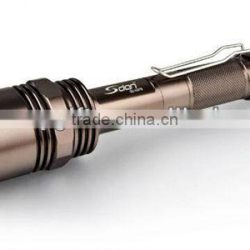 NEW Aluminum High Power CREE cree Led flashlight with Clip