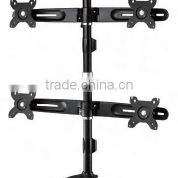 Desk quad LCD monitor arm