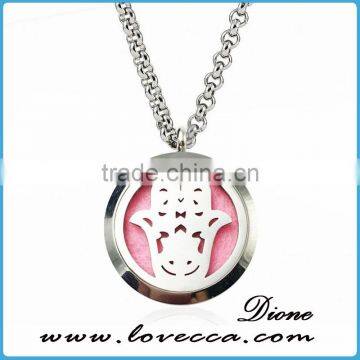 Best Gift 20mm/25mm/30mm stainless steel aromatherapy locket necklace