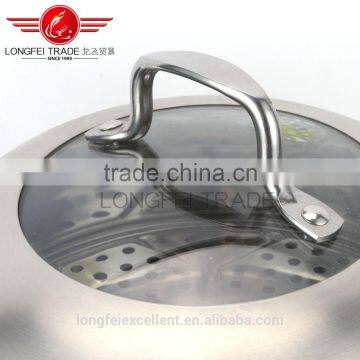 2016 Good Quality Natural Color Cookware Set Stainless Steel Steam Cooking Pot photo-3