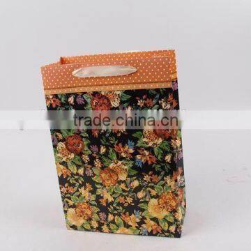 Flower Design Foldable Gift Bag / Shopping Paper Bag