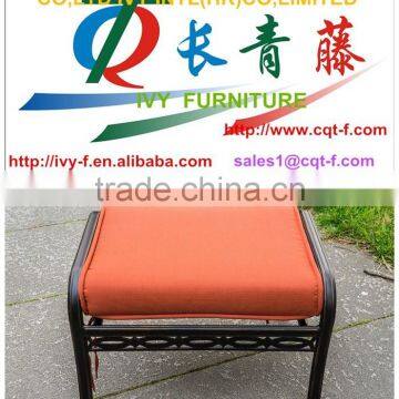 luxury Outdoor mental cast aluminum Cheap foot stools for sofa chair option