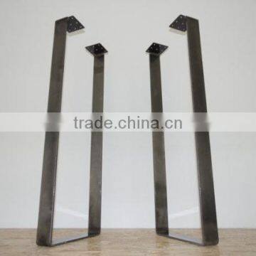 40 Inch Iron Black Matt Coated Flat Steel Bar Table Leg photo-5