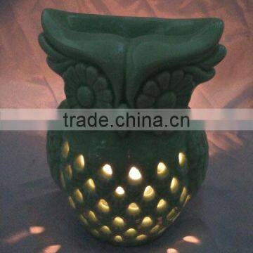 Wholesale Ceramic Owl Tealight Candle Oil Burner photo-3