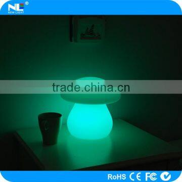 Cute mashroom shape illuminated LED light table decoration with led base