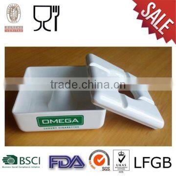 Square Melamine Ashtray with customize logo