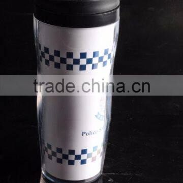 12oz BPA Free Paper Insert Double Wall Plastic Tumbler/ Thermo Mug photo-4