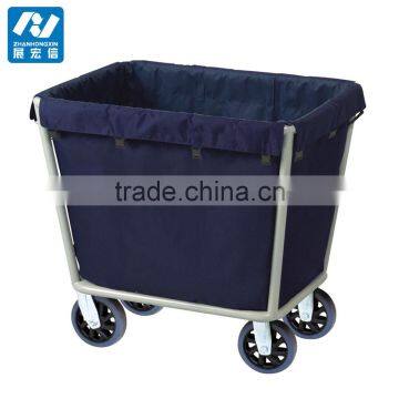 Laundry Cart Cleaning Trolley Hotel Linen Trolley photo-3