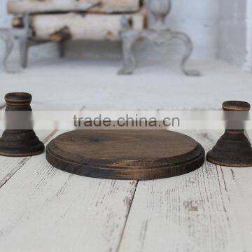 Wedding Decor Rustic White Candle Holder