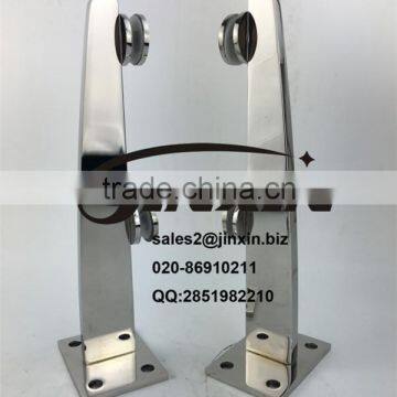 JINXIN Square Mirror Surface Glass Balustrades Spigots Stainless Steel Indoor Railing photo-2