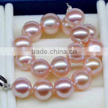 fashion 12-13mm purple Edison pearl bracelet