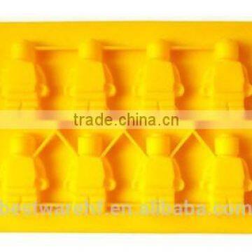 Big Custom Robert Shaped Silicone Ice Cube Tray photo-4