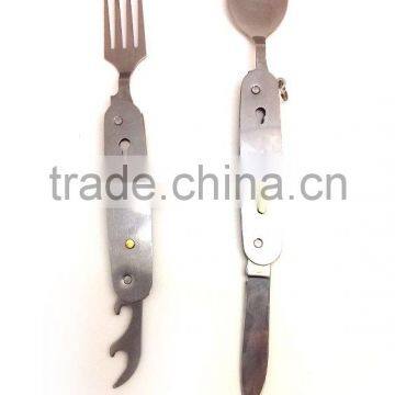 High Quality Stainless Steel Fork and Spoon Tool Set, 6 in 1 Fork and Spool Set photo-4