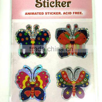 Laser Double Layer Sticker, Butterfly Double Layer Sticker, Laser Butterfly Sticker photo-3