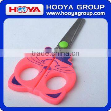 ST33361 Lovely Roseo Handle Tiger Design Cartoon School Scissors photo-2