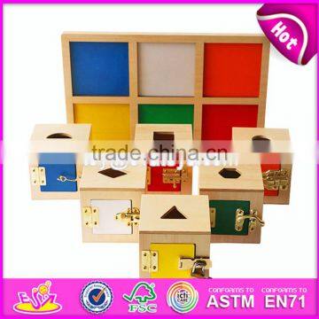 2017 New Design Children Educational Blocks Box Wooden Best Montessori Toys W12F002 photo-3