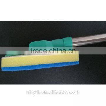 2017 Hot Sale Amazon 3 in 1 Angled Pad Shape Mop Sponge Cleaning Brush Clean Reach