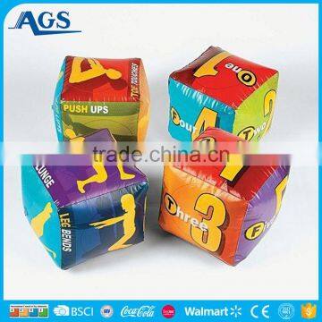 Factory educational toys inflatable dice in various colors