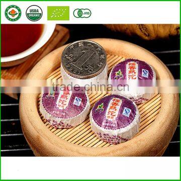 Handmade Ripe Puer Tea 5g Mini Tuo Tea Cooked pu er Cha Chinese Gifts Food Box Menghai Glutinous Rice Fragrant photo-2