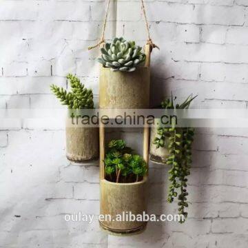 Unique Beautiful Home & Garden Decoration Nature Green Bamboo Flower Vase photo-4