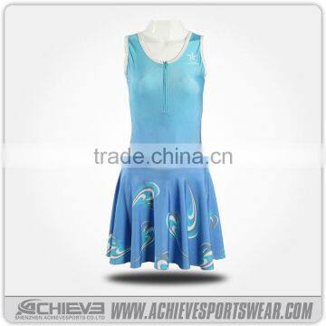 cheap sublimation custom colour bodysuit netball uniform