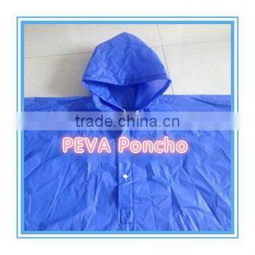 PEVA Ladder-Shaped Sky Blue Poncho