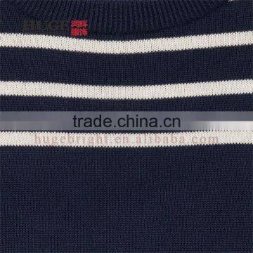 Stripes At Shoulder Yoke 100% Cotton Sweater Children photo-2