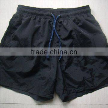 men's black nylon swimming shorts boardshort surf shorts beach shorts