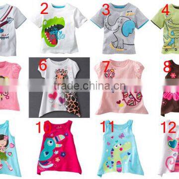 new arrival baby girls and boys cartoon short sleeve t shirts kids cartoon summer tops children jumping beans t-shirts