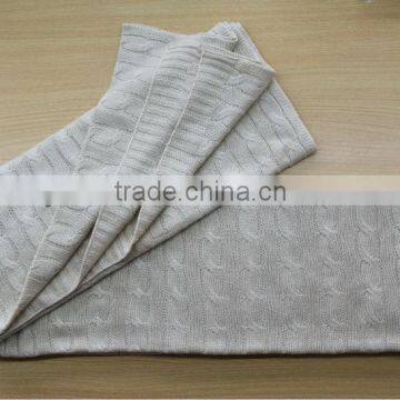 100% cashmere blanket knitted blanket