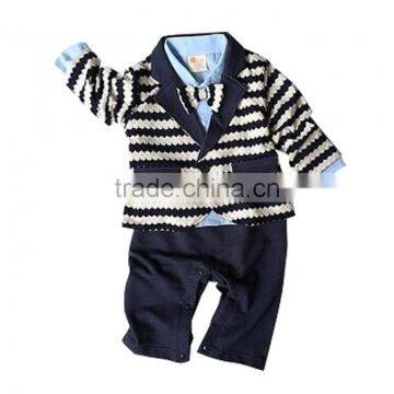 Zm11676a Long Sleeve Gentleman Baby Boys Rompers Fashion Children Clothes photo-2