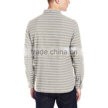 OEM Design Casual Long Sleeve Stripe Flannel Shirt photo-2