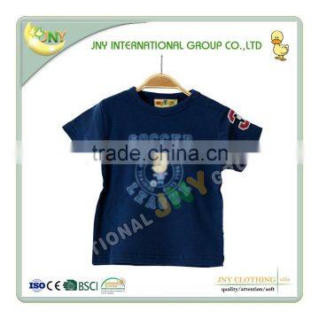 High Quality Wholesale Newborn Baby Clothing 100%cotton Dark Blue Baby Boy Shirt photo-2