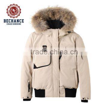 mens thick winter outdoor jacket with fur