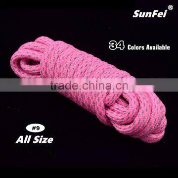 Round Tough Reinforced 3M Reflective Boot Lace Shoelaces Factory Product Professional Vintage Shoelaces Custom Manufactuer photo-2