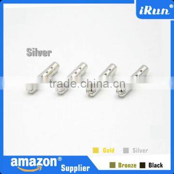 Shoelace Bullet Metal Smooth Ends Aglet - Shoe Lace Tip Replacement - Cylinder Tips Metal Aglets DIY Shoe Lace Tips photo-3