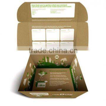 B2C web site paperboard delivery carton