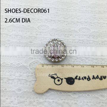 Shiny Rhinestone Round Clips Crystal Shoe Clips photo-2