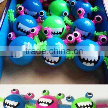 5.5cm 7cm TPU Flashing Frog Monster Squishy Puffer Frog Toy TPR Puffer Ball photo-2