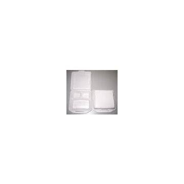Malaysia Foam 3 Compartment Food Box With Coating
