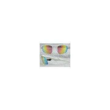 100% Uva, White Frame / Changeable Lenses Sports Sunglasses With Ce En166 & Ansi