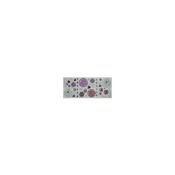 Pink Rose Shinning Colorful Foam Glitter Stickers, Love Valentines Day Stickers For Gifts