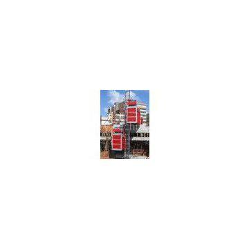 Red Double Cage Construction Material Electrical Hoist 380V 50Hz , Industrial Hoists