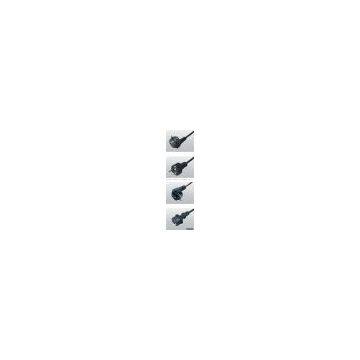 Schuko Angle plug & Schuko Central plug IP44 waterproof Euro Power Cord sets